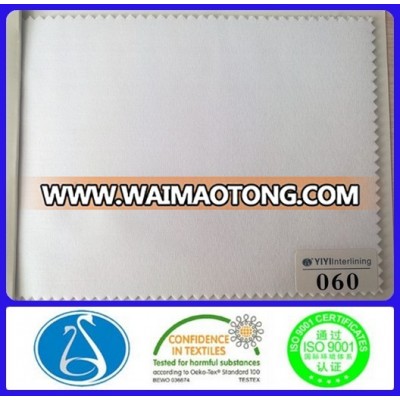 New zero formaldehyde functional series interlining wicking interlinings for men shirts